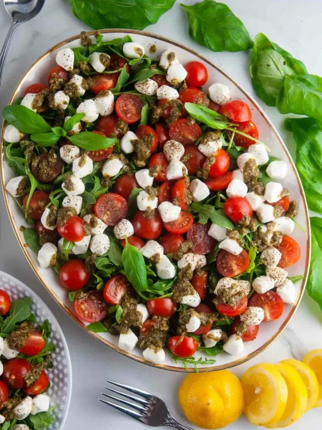 The Best Easy Pesto Caprese Salad