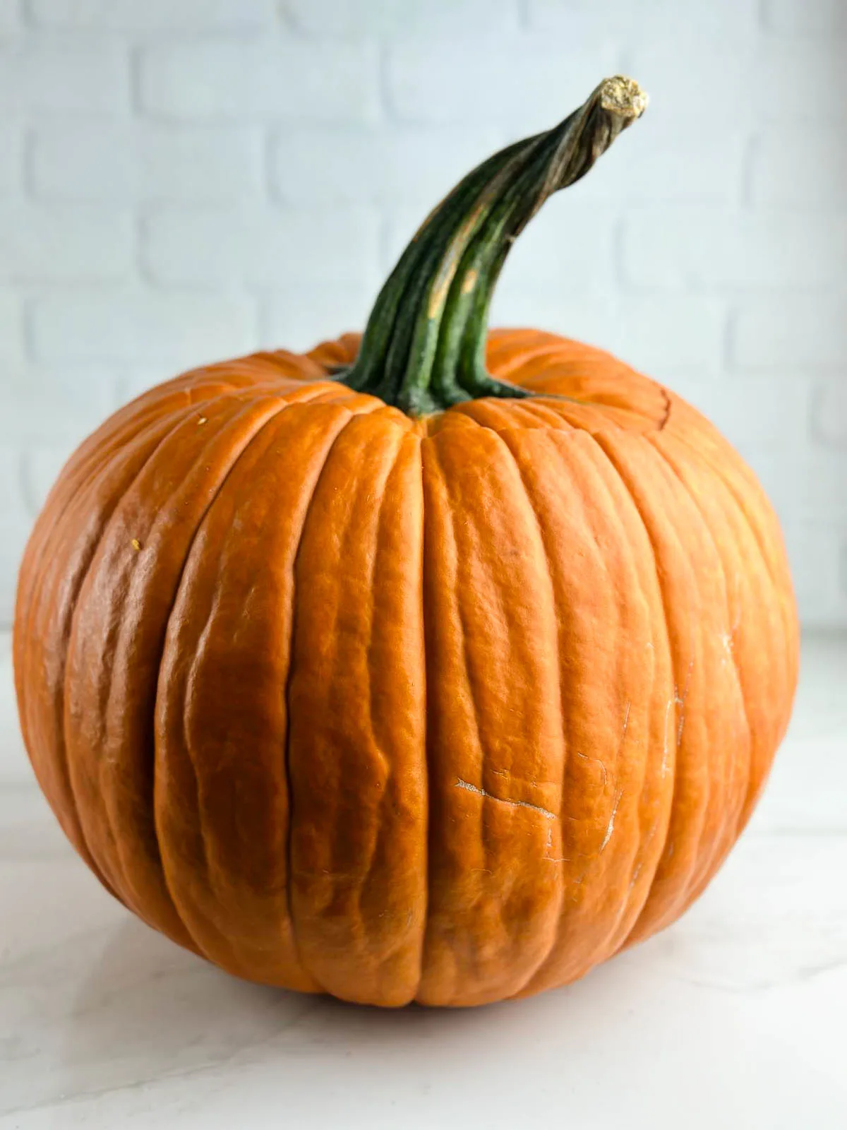 A pumpkin ready for removing the seeds