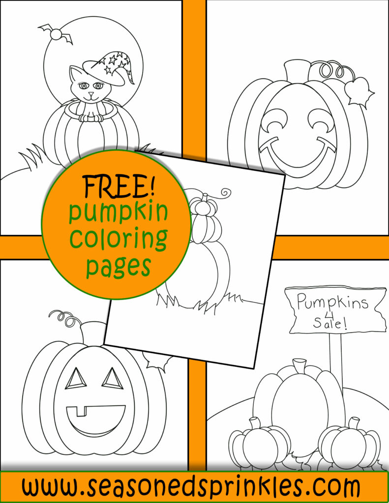 Pumpkin coloring pages Halloween pumpkin coloring pages