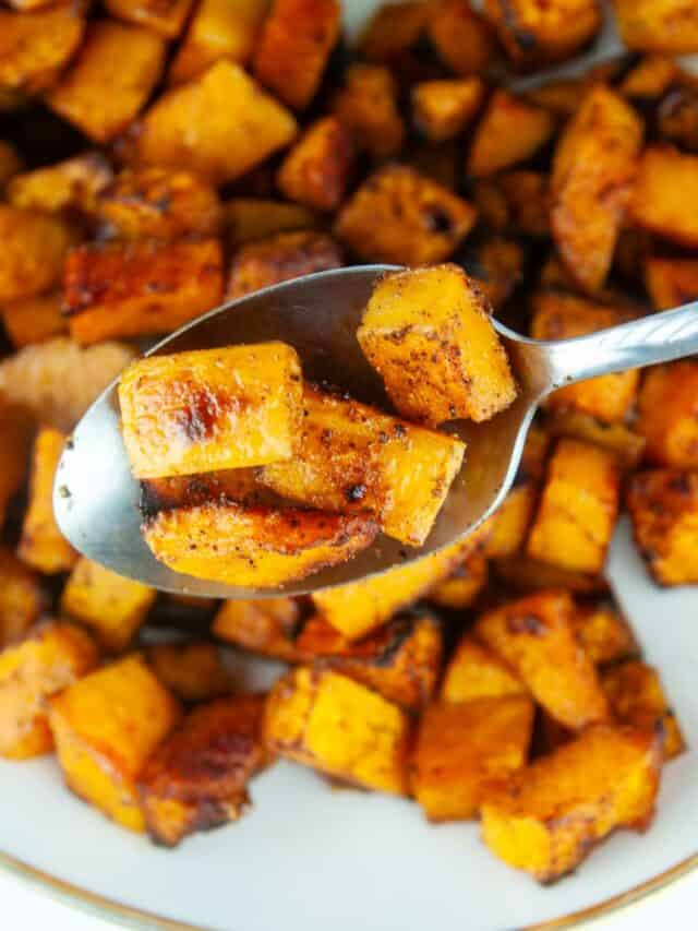 Roasted Spiced Butternut Squash (Savory Butternut Squash Recipe)